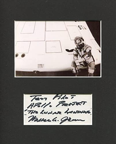 Wallace Johnson, a NASA Apollo tesztpilóta Tér ritka Aláírt Autogramot Fotó Kijelző - Dedikált MLB Fotók