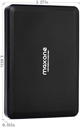 Maxone Hordozható Külső Merevlemez 250GB USB 3.0 2.5 HDD Tároló, Asztali, Laptop, MacBook, Chromebook - Fekete