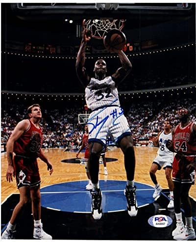 Shaquille O ' neal Aláírt 8x10 Fotó Psa Dns Ai43667 Orlando Magic Újonc Fotó - Dedikált NBA-Fotók