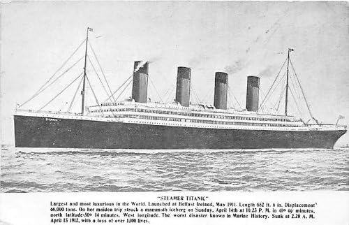 Gőzös Titanic Hajó Hajó elvesztését, több mint 1300 él, Képeslap, Képeslapok