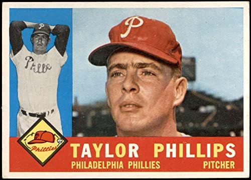 1960 Topps 211 Taylor Phillips Philadelphia Phillies (Baseball Kártya) EX+ Phillies