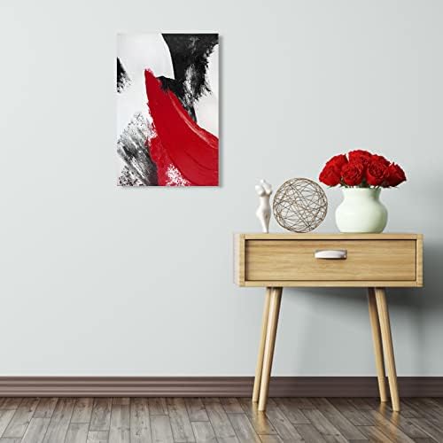 YPY Vörös Absztrakt Vászon Wall Art: Modern Minimalista Fekete-Fehér Kép, Festmény Poszter Nyomtatása a nappaliban,