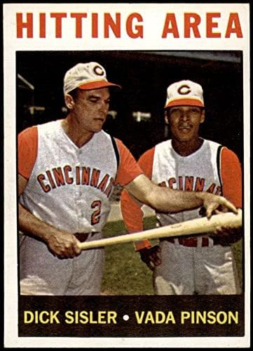 1964 Topps 162 Üti Terület Vada Pinson/Dick Sisler Cincinnati Reds (Baseball Kártya) EX/MT Vörösök