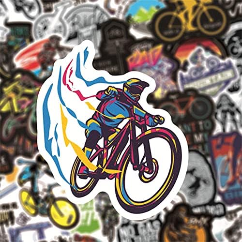50 Db Mountain Bike Matricák|Mountain Bike Vízálló Vinyl Matricák Kerékpár vizes Palackok Laptop Kerékpár Hűtőszekrény