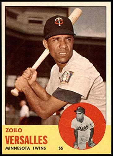 1963 Topps 349 Zoilo Versalles Minnesota Twins (Baseball Kártya) NM/MT Ikrek