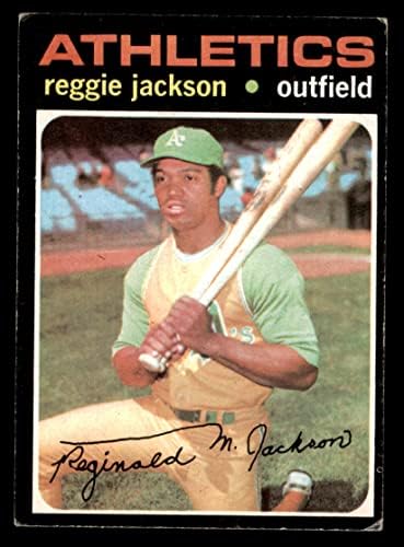 1971 Topps 20 Reggie Jackson Oakland Athletics (Baseball Kártya) VG/EX Atlétika