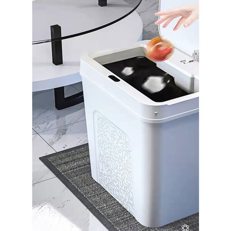 XBWEI Intelligens Érzékelő Automatikus Elektronikus Szemetes Dwaterproof Fürdőszoba, Wc, Víz a Szűk Varrás Kuka Fürdőszoba