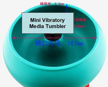 3kg Mini Vibrációs Média Dobon Nedves-Száraz-Tisztogató Finisher & Tisztító-Polírozó Gép