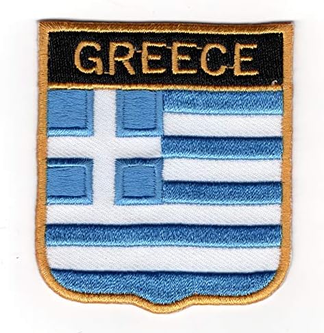 Zászló Görögország Vas a Patch Varrni Hímzett Jelvény Alkalmazott Applied Foltok (Vas-vagy Varrás)