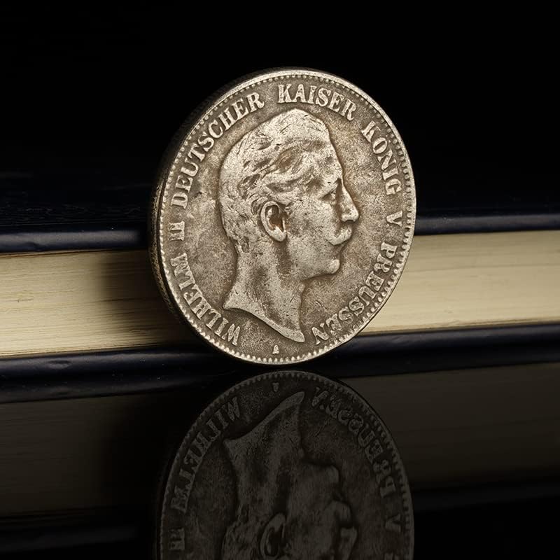 1907-ben Kaiser Wilhelm II Emlékmű Ezüst Érme Ezüst Dollár 5 Mark Ezüst Dollár Európai Valuta Antik Érme Gyűjtemény