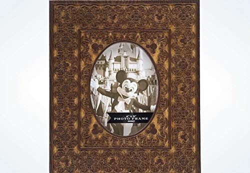 A Disney Parkok Mickey Ikon Fa-hang Filigrán Rács Képkeret 4x6 Új