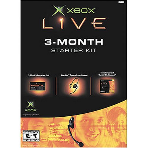 Xbox Live 3 Hónapos Előfizetés Starter Kit (Kommunikátor Fülhallgató, Bíbor Eget Demo)