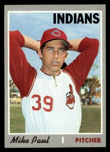 1970 Topps 582 Mike Pál Cleveland indians (Baseball Kártya) NM/MT Indiánok