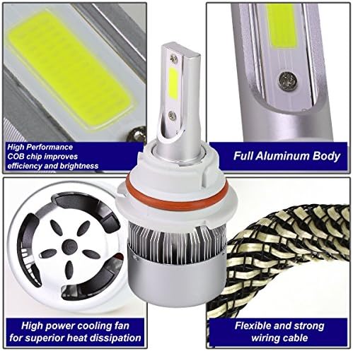 Kompatibilis az F-Sorozat Branco LED Füstölt Lencse Tiszta Sarokban Fényszóró + Lámpa +Lökhárító Fény + 9007 LED Ventilátor