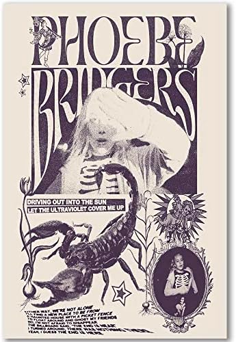 Phoebe Bridgers Poszter Hold Dal, Album Borító Vörös Sziklák Plakátok HD Vászon Nyomatok Wall Art a nappaliban, Hálószobában