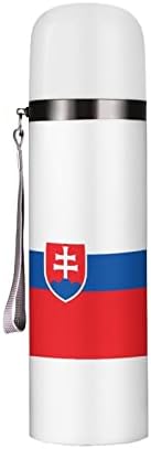 Zászló Szlovákiában Szigetelt Üveg Vizet 19 OZ Rozsdamentes Acél utazó Bögre Az Ital Sport Kemping Túrázás a Szabadban