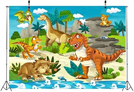 BELECO 5x3ft Szövet Gyerekek Rajzfilm Dinoszaurusz Hátteret Dinoszaurusz Hátterekkel, a Fotózás Safari Állatok Világ