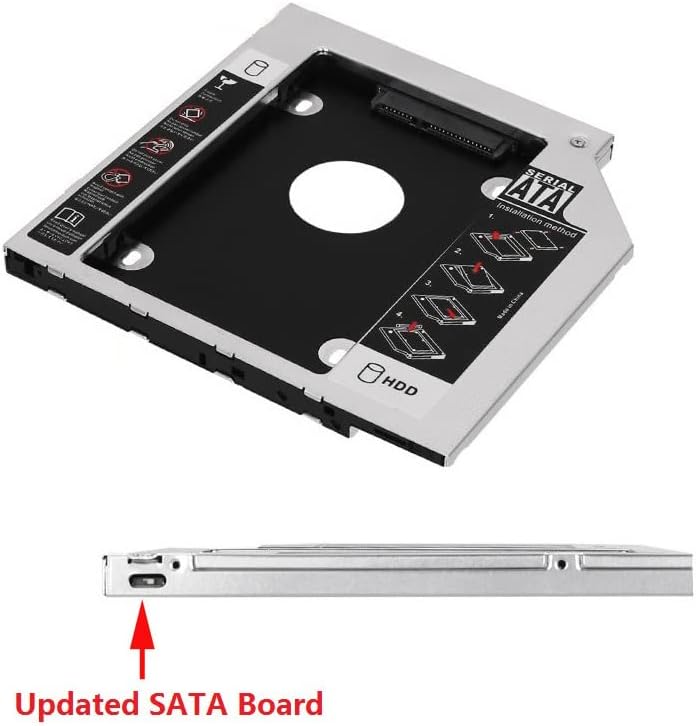 SATA 2. HDD-SSD Merevlemez Tálcát Optikai Bay Caddy Keret Tálcát HP Pavilion 15-p060sr 15-P003LA 15-ab101 17-f156nr