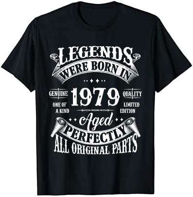 44 Szülinapot Tee Régi Legenda Született 1979-Ben, 44 Éves, T-Shirt