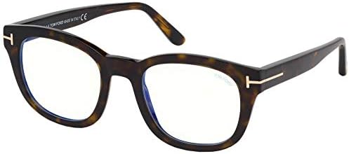 Tom Ford szemüveg FT 5542 -B 052 Fényes Sötét Havanna, Rose Gold nem' Logo/Kék, Sokszínű, 50/22/145,Férfiak