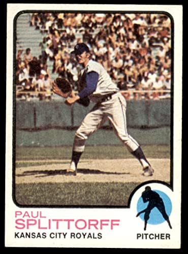 1973 Topps 48 Paul Splittorff Kansas City Royals (Baseball Kártya) NM+ Uralkodók