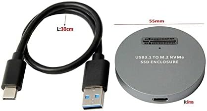 CSYANXING USB3.1 M. 2 NVME SSD Burkolat Kemény tok M-Key SSD C-Típusú USB 3.1 USB3.0 Box Konverter