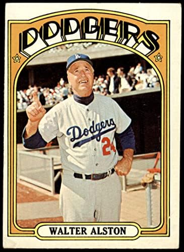 1972 Topps 749 Walt Alston Los Angeles Dodgers (Baseball Kártya) VG Dodgers