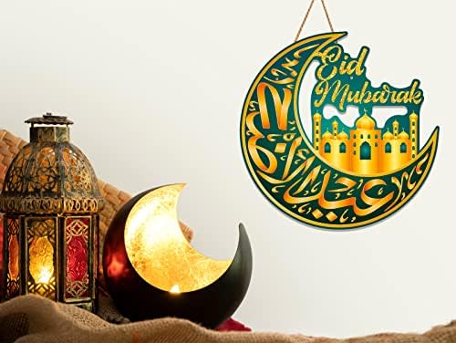 WhatSign Eid Mubarak Ramadan Ajtó Dekoráció Jel Ramadan Mubarak Jel Hold Eid Mubarak Ajtó Koszorú Lóg Jelek Haza Bejárati