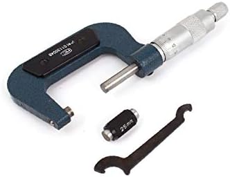 X-mosás ragályos 25-50mm 0.01 mm-es Nyomtávú Kívül Metrikus Mikrométer Műszerész Ékszerek Féknyereg Eszköz(25-50mm 0.01