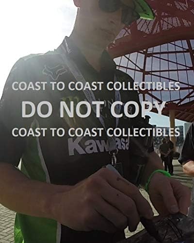 Adam Cianciarulo, supercross, motocross dedikált, aláírt 8x10-es fotó. bizonyíték COA