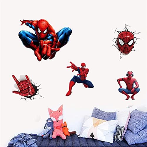 FANG LIAN Spider-Man Fali Matricák a Gyerek Szoba Dekoráció DIY Cserélhető Szuperhős Fali Matricák Ultimate Spider-Man