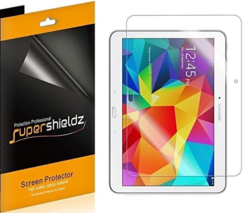 (3 Csomag) Supershieldz Célja a Samsung Galaxy Tab 4 10.1 hüvelykes Képernyő Védő, Nagy Felbontású Clear Pajzs (PET)
