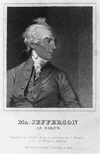 HistoricalFindings Fotó: Joseph Jefferson,1774-1832,mint Solus
