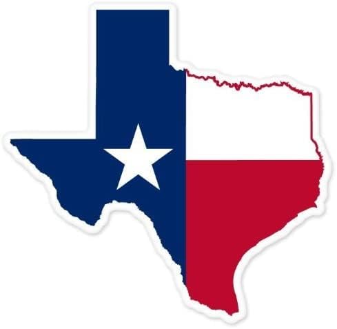 AzQuest Texas Állam Térkép Zászló, autó Lökhárító Ablak Matrica - Autó, Teherautó, Furgon SUV Ablak Fal Kupa Laptop