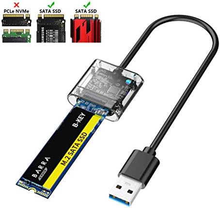AODUKE Eszköz-Ingyenes M. 2 SATA SSD Burkolat Adapter, USB 3.0, hogy NGFF B&M-Key szilárdtestalapú Meghajtó Külső Merevlemez