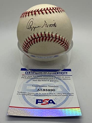 Ozzie Smith Bíborosok Padres Aláírt Autogramot Hivatalos MLB Baseball PSA DNS - Dedikált Baseball