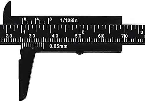 n/a 4PC 1db 0-80mm, Dupla Szabály Skála Műanyag Vernier Féknyereg Mérési Diák Mini Eszköz Uralkodó