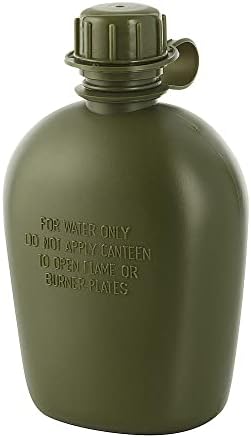 M-Tac 1 Liter Műanyag Kulacs 34 Oz /1L - Hadsereg Katonai vizes Palackot a Túrázás Kemping Airsoft Hátizsákkal (Olíva)