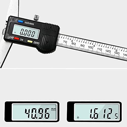 UXZDX 0-150 mm-Rozsdamentes Acél/Műanyag LCD Digitális Tolómérő 6 hüvelykes Eszköz, Mélység Mérő Eszközök által