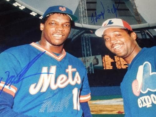 Dwight Gooden/Floyd Youmans Dedikált 8x10 Fotó (keretes & Gubancos) - york Mets - Dedikált MLB Fotók