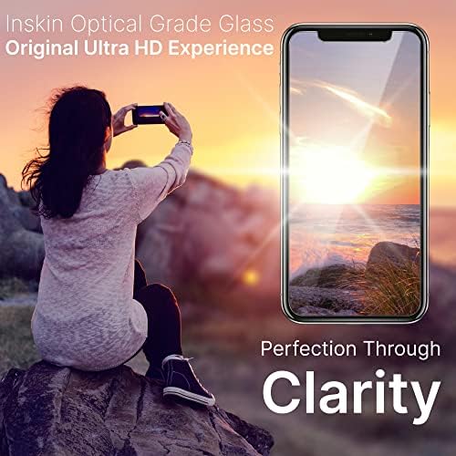 Inskin Esetben-Barátságos Edzett Üveg kijelző Védő fólia, illik Samsung Galaxy A8 5.6 hüvelyk A530 Sorozat [2018]. 2-es
