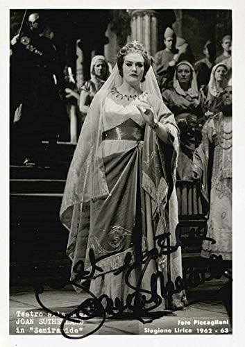 Dame Joan Sutherland - Fotó Aláírt Cirka 1963
