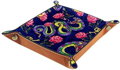 Mapotofux Akvarell Kígyó, Rózsa, illetve Horgony Minta Hiúság Tálca, Wc-Tartály, - Tároló Tálca, Gyanta Fürdőkádban