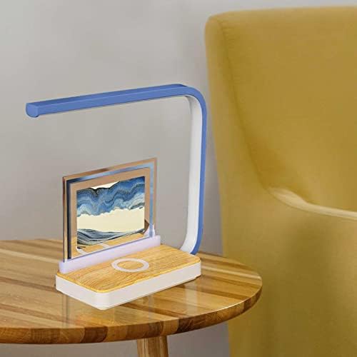JJRY Homok Művészeti Éjjeli Lámpa Vezeték nélküli Töltő - Touch Vezérlés asztali Lámpa Hálószoba 3 Módon Szabályozható