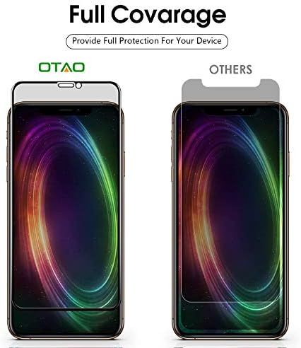 OTAO Adatvédelmi képernyővédő fólia iPhone 11 Pro/iPhone X/XS 5.8 hüvelyk Igaz, 28°Anti-Spy Edzett Üveg Teljes Lefedettség