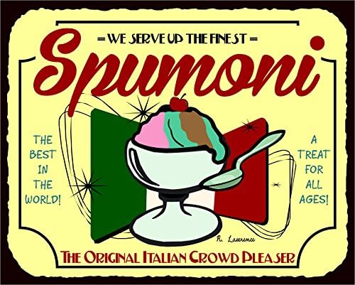 Spumonira Olasz Közönség Kedvence Vintage Fém Fagylaltos Adóazonosító Jele,