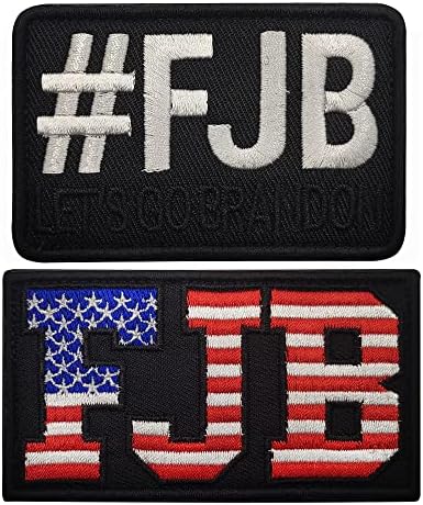 2DB amerikai Zászló FJB Hímzett Javítás Menjünk Branson Patch - Vicces Katonai Morál Hímzett Javítás tépőzáras Hátlap