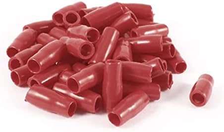 X-mosás ragályos 50 Db Piros, Lágy PVC-Vezeték V-5.5 6mm2 Hullám Terminális Vég Szigetelt Ujjú Caps Fedelet(ÚJ LON0167