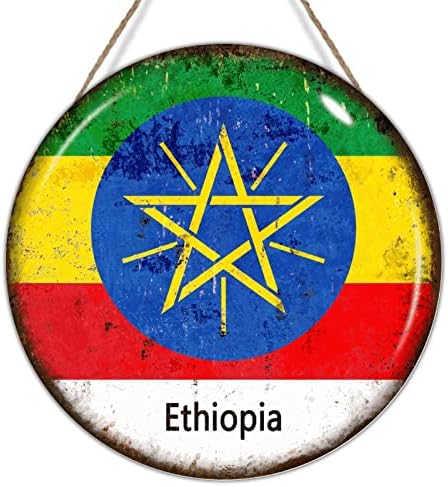 Bejárati Ajtó Koszorú Etiópia Fa Jelek Etiópia Ország Zászló Fa Wall Art Jel Utazási Ajándék Nemzet Szuvenír Rusztikus